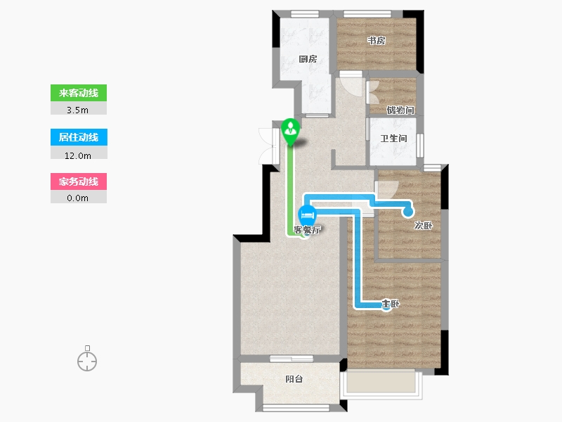 江苏省-淮安市-云河湾一期商铺-68.59-户型库-动静线