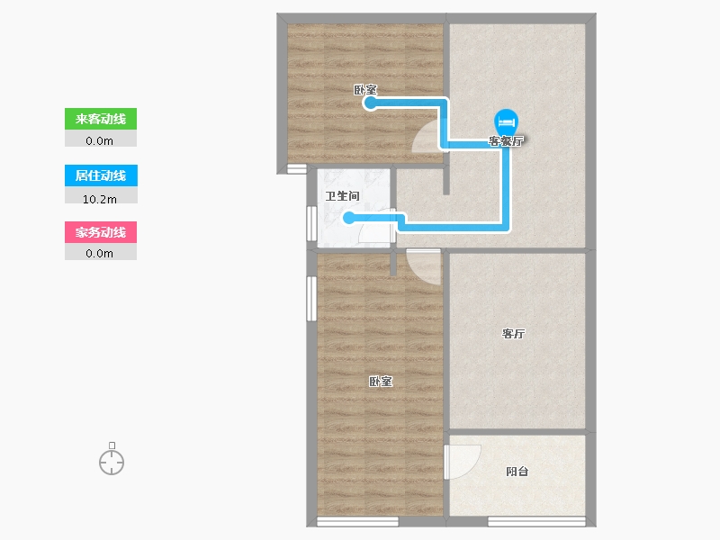 福建省-福州市-世茂福晟·华威钱隆奥体城-62.00-户型库-动静线