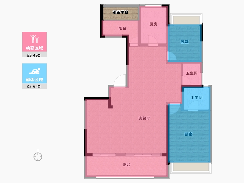 安徽省-合肥市-高速·时代公馆-114.00-户型库-动静分区