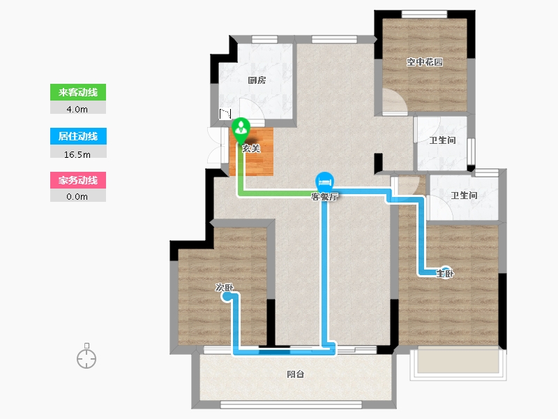 安徽省-滁州市-万兴奥园江海亭川-87.99-户型库-动静线