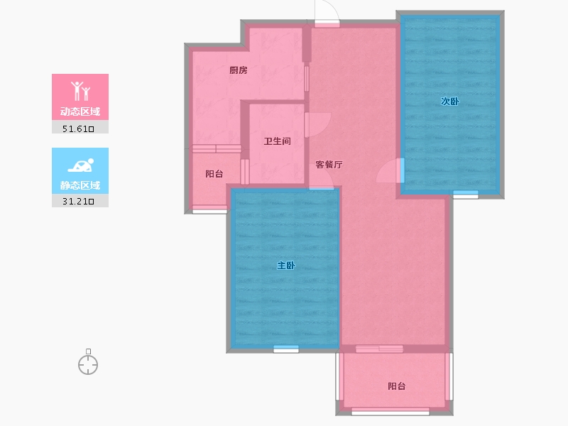 江苏省-淮安市-杉杉东方世纪城-73.60-户型库-动静分区