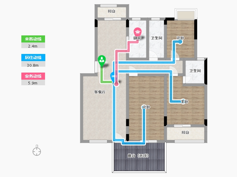 江西省-南昌市-磨盘山8号-114.44-户型库-动静线