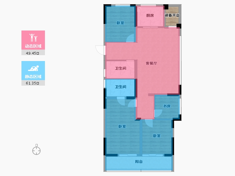 浙江省-金华市-义乌壹号院-101.46-户型库-动静分区