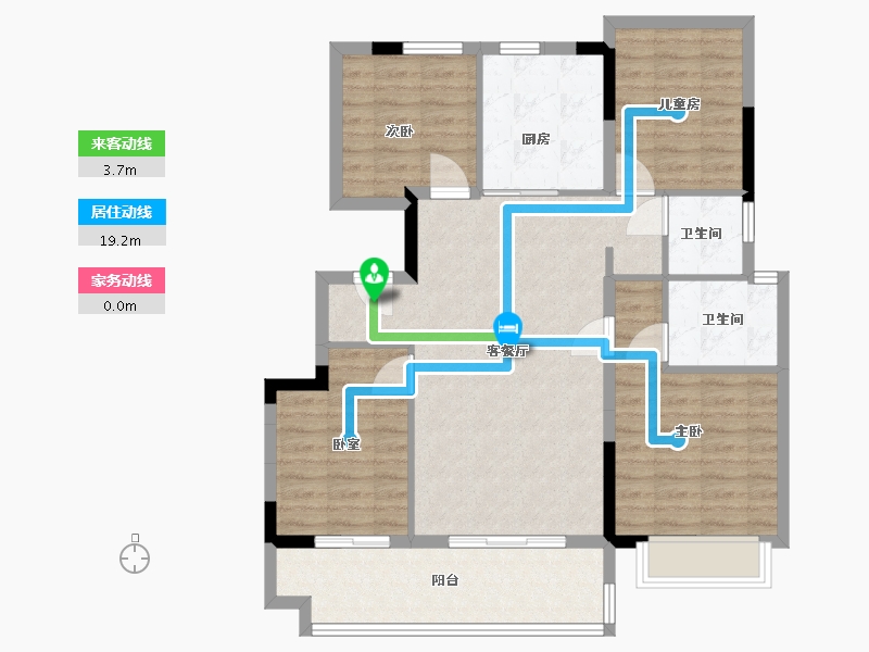 安徽省-合肥市-金鹏麓山院-96.00-户型库-动静线