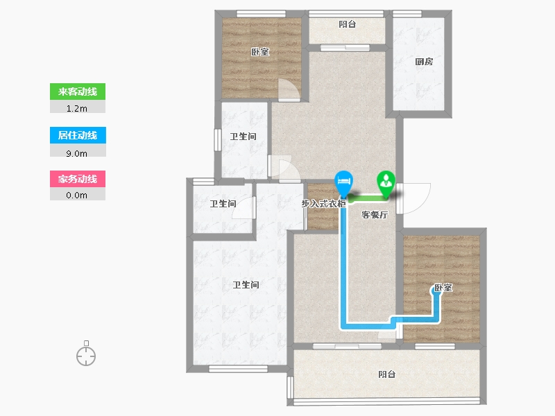 浙江省-绍兴市-大族阿里山庄-101.00-户型库-动静线