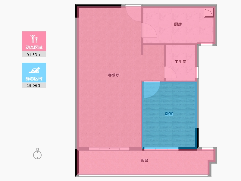 福建省-莆田市-皇冠花园-102.30-户型库-动静分区