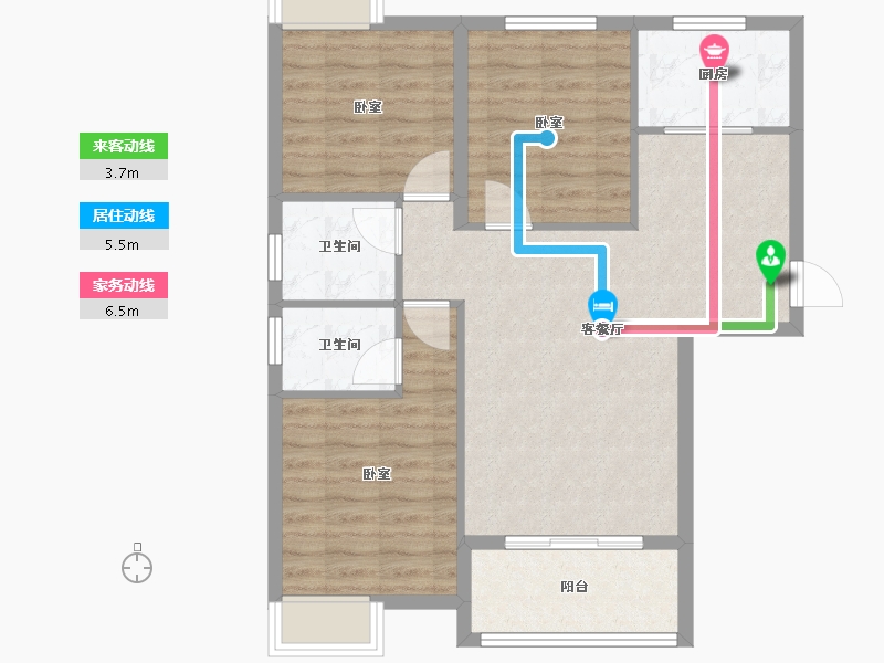 福建省-福州市-马尾正荣财富中心-82.00-户型库-动静线