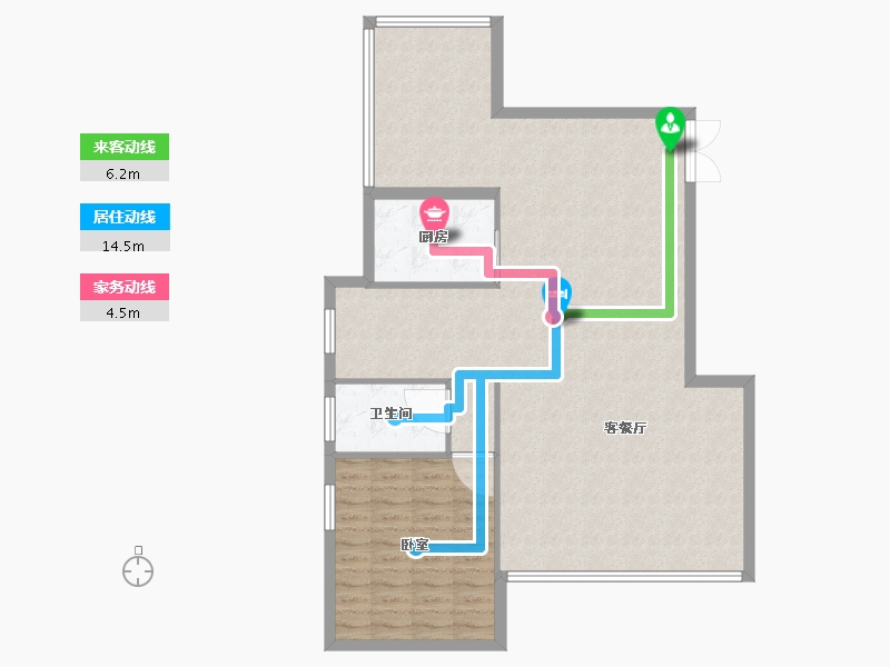 福建省-福州市-溪山温泉·尚品墅-97.00-户型库-动静线