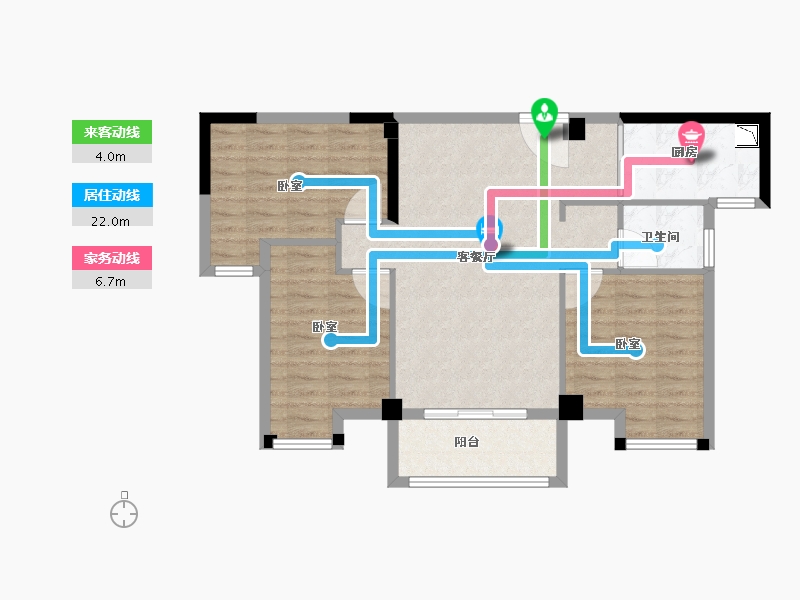 福建省-龙岩市-建发津湖印-82.00-户型库-动静线