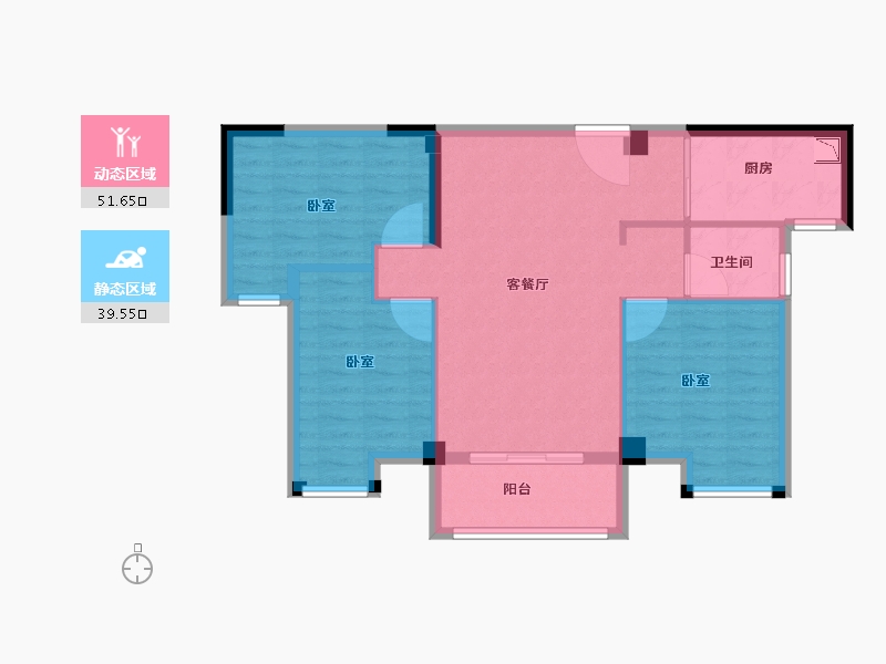 福建省-龙岩市-建发津湖印-82.00-户型库-动静分区