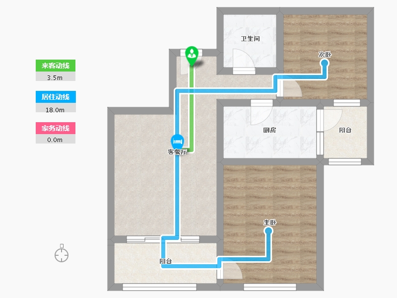 甘肃省-兰州市-亚太清湖湾-63.93-户型库-动静线