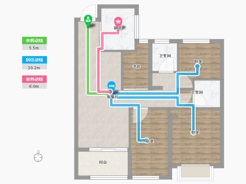 福建省-福州市-香开连天-77.01-户型库-动静线