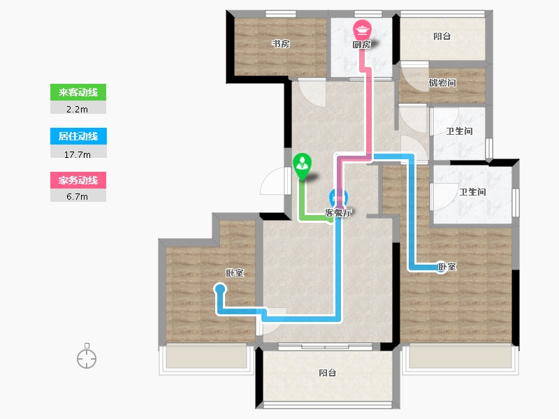 浙江省-温州市-都会传奇-102.01-户型库-动静线