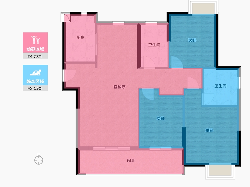 江西省-南昌市-富力银禧悦城-100.15-户型库-动静分区