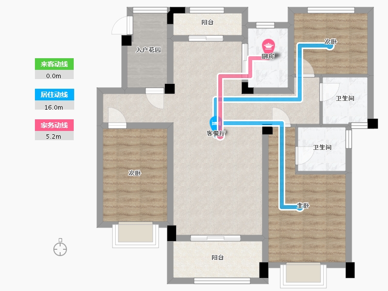 江西省-九江市-御景东方-95.20-户型库-动静线