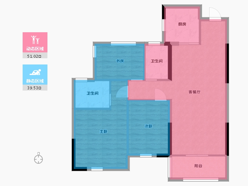 江西省-九江市-茂丰半山溪谷-81.57-户型库-动静分区