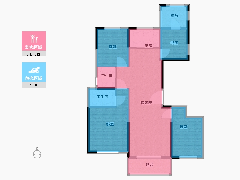 浙江省-温州市-时代碧桂园天宸府-102.01-户型库-动静分区