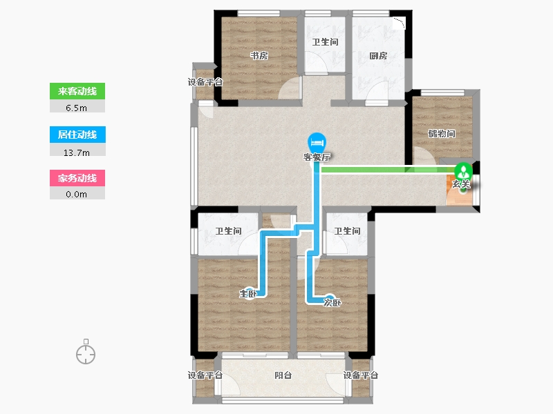 江苏省-常州市-新城和昱-102.28-户型库-动静线