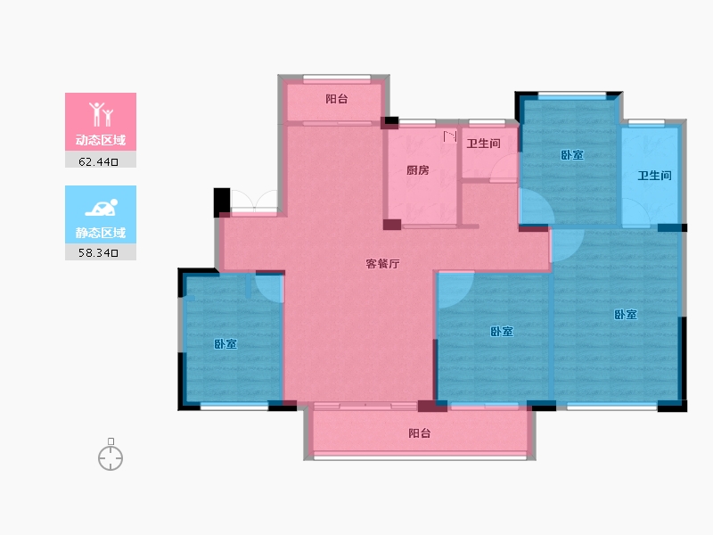 浙江省-丽水市-众安香樟湾-110.18-户型库-动静分区