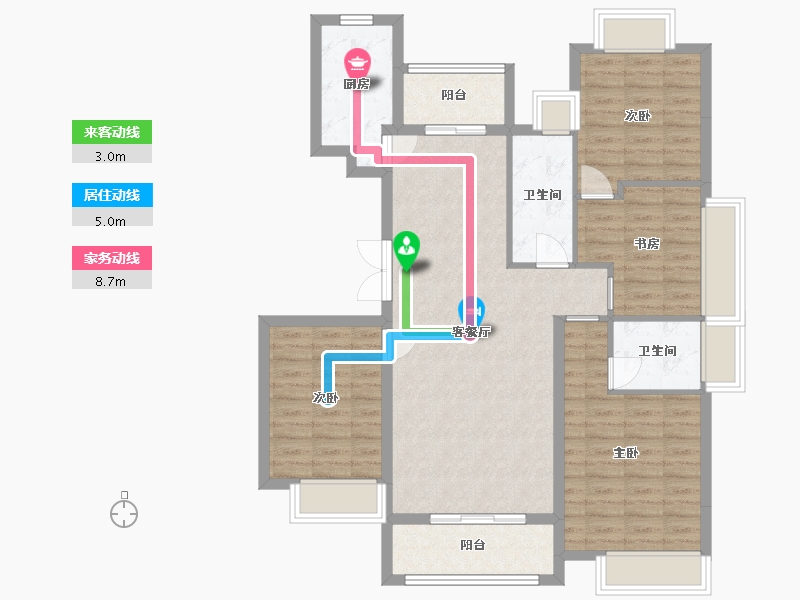 江西省-九江市-富润城-101.34-户型库-动静线