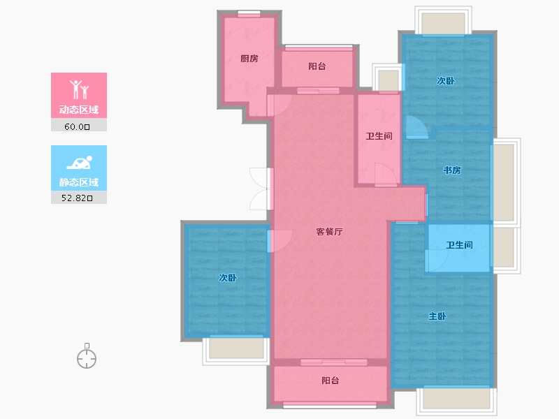 江西省-九江市-富润城-101.34-户型库-动静分区