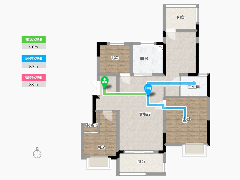 安徽省-合肥市-江山庐州印-83.39-户型库-动静线