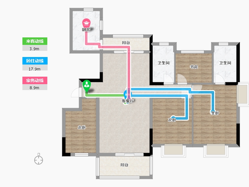 江西省-九江市-御景东方-112.01-户型库-动静线