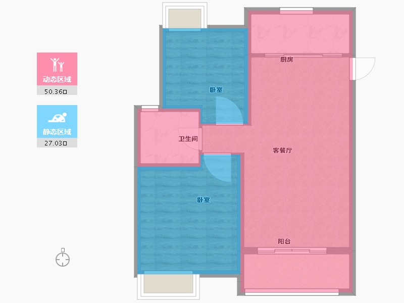 安徽省-芜湖市-东湖望族-69.74-户型库-动静分区