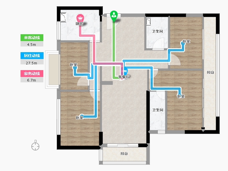 福建省-泉州市-安溪盛世金元-97.00-户型库-动静线