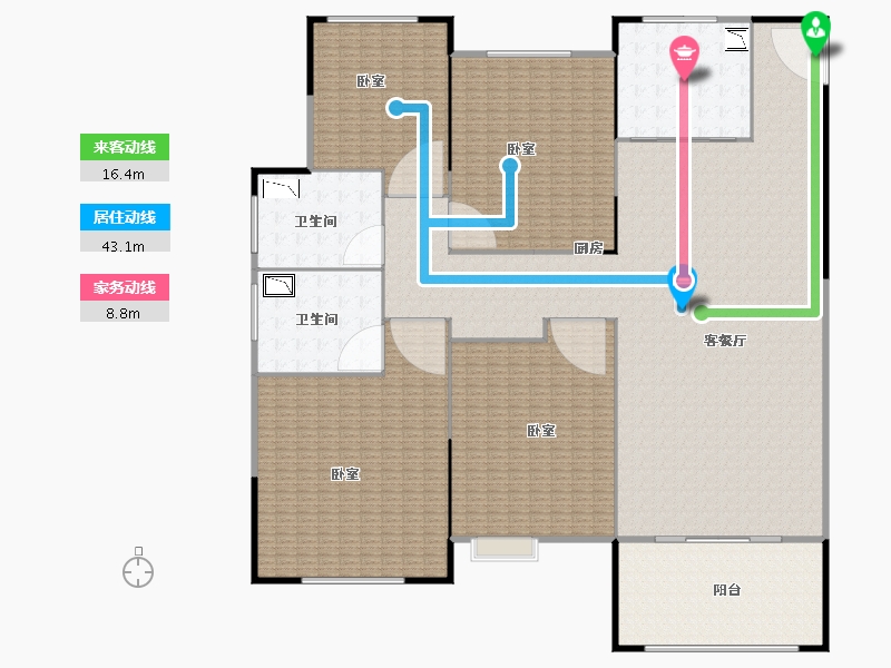 浙江省-丽水市-中梁百悦国际-594.00-户型库-动静线