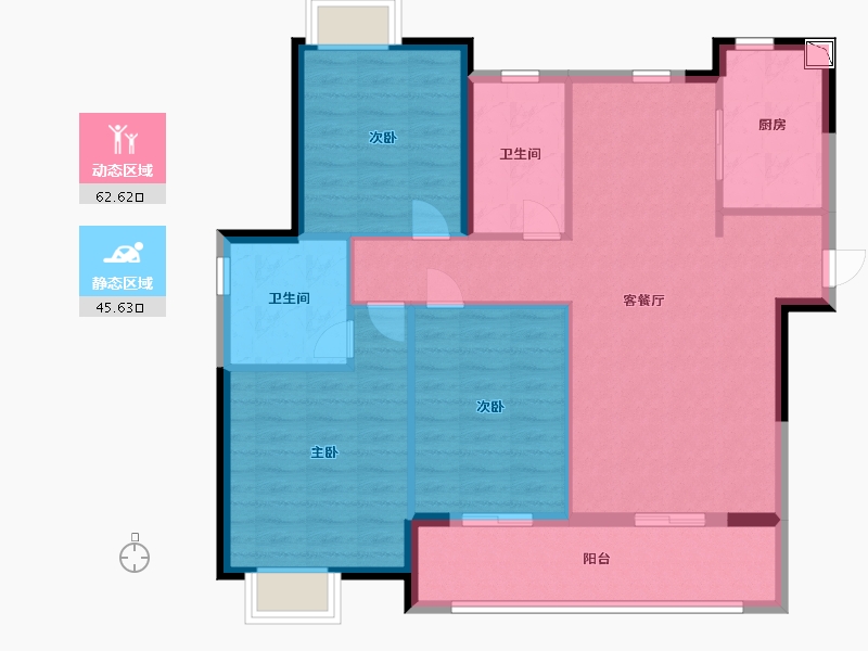 江西省-南昌市-富力银禧悦城-98.00-户型库-动静分区