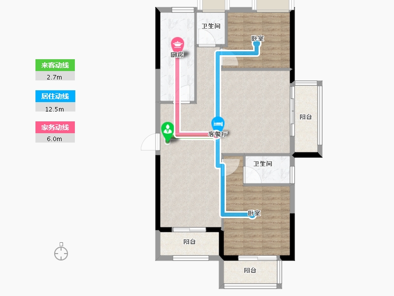 福建省-福州市-世茂福晟钱隆尚品-88.00-户型库-动静线