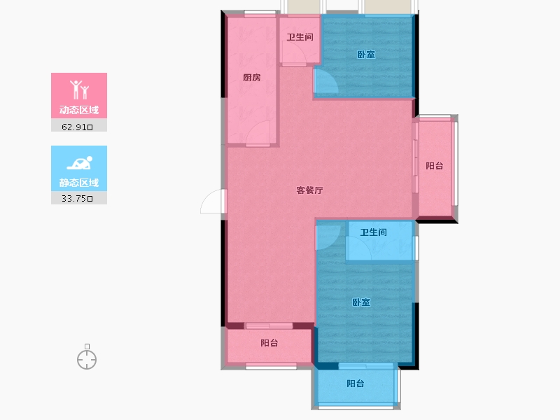 福建省-福州市-世茂福晟钱隆尚品-88.00-户型库-动静分区