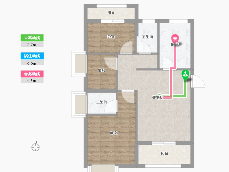 福建省-福州市-世茂福晟钱隆尚品-66.00-户型库-动静线