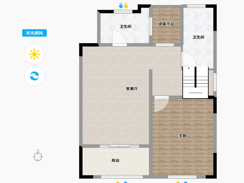 江苏省-常州市-弘阳天下锦-125.00-户型库-采光通风