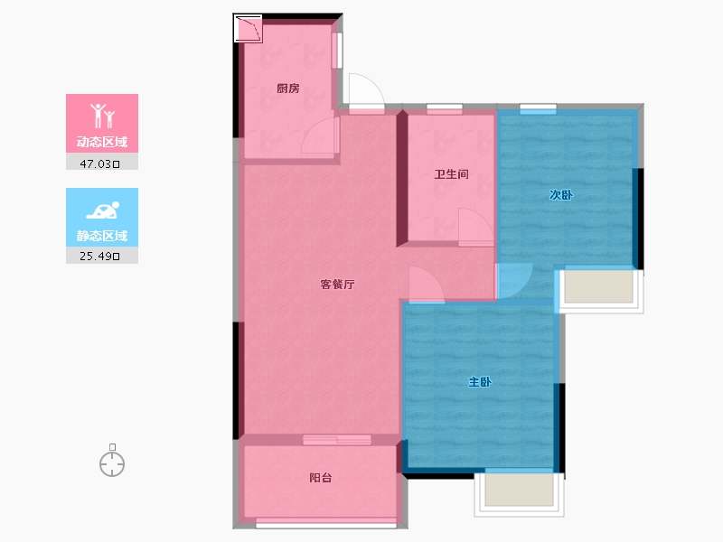 江西省-南昌市-富力银禧悦城-64.99-户型库-动静分区