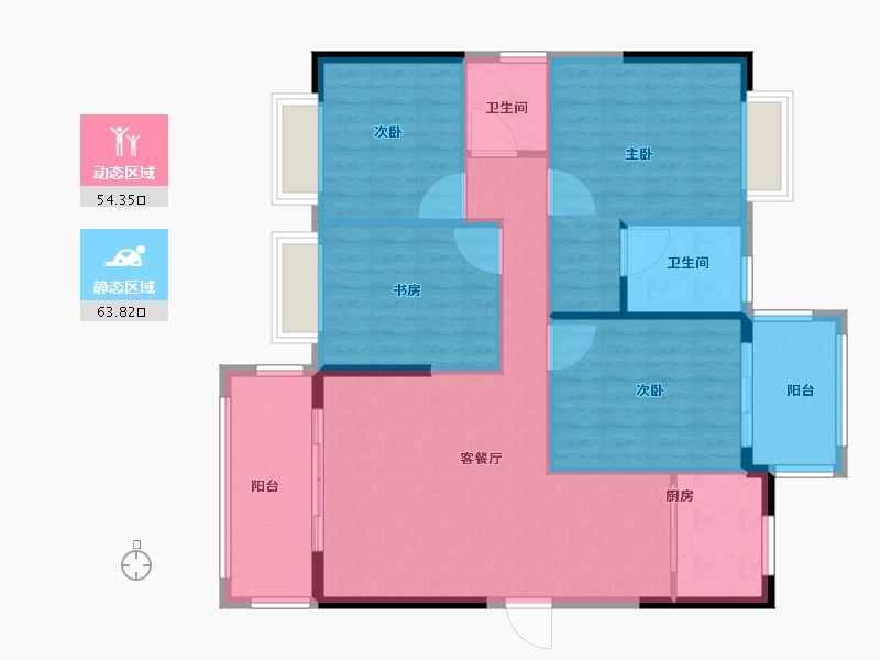 福建省-南平市-新城中心御峰-108.00-户型库-动静分区