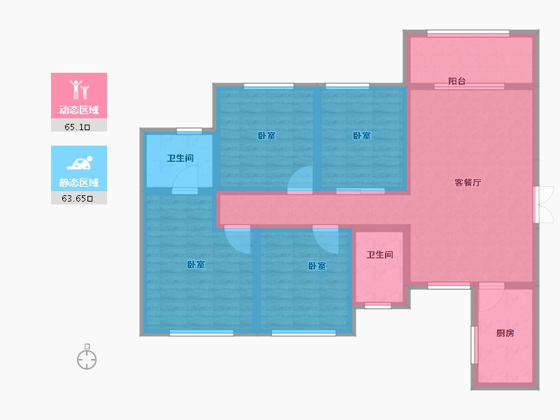 广西壮族自治区-玉林市-盛世翰林杏林居-114.00-户型库-动静分区