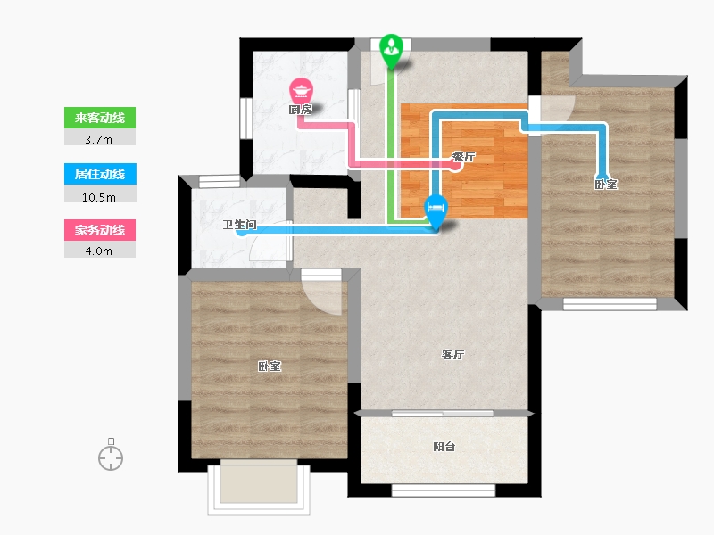 山东省-济南市-中建长清湖-59.45-户型库-动静线