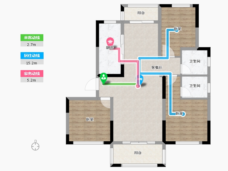 安徽省-芜湖市-泰和文苑-97.39-户型库-动静线