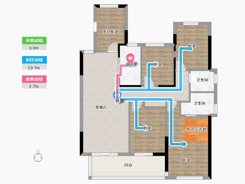 福建省-莆田市-保利紫荆公馆-105.91-户型库-动静线