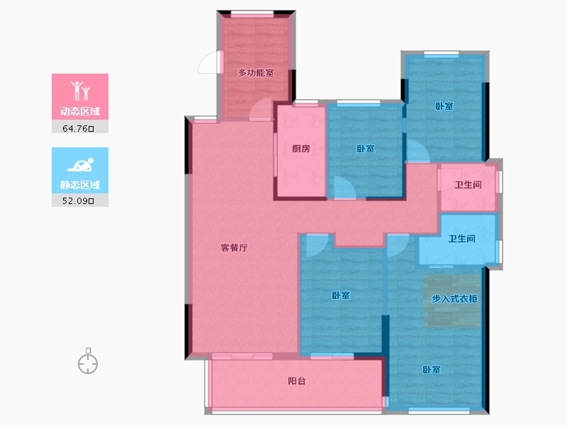 福建省-莆田市-保利紫荆公馆-105.91-户型库-动静分区