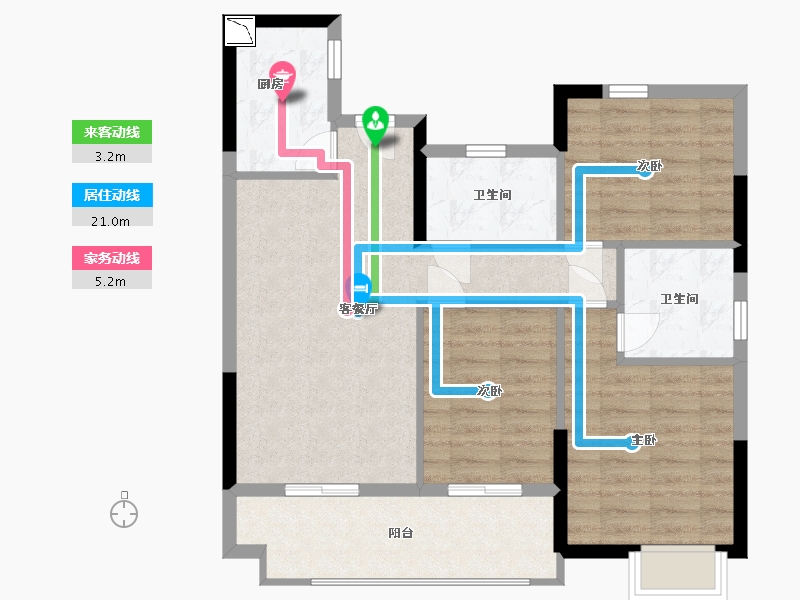 江西省-南昌市-富力银禧悦城-80.00-户型库-动静线