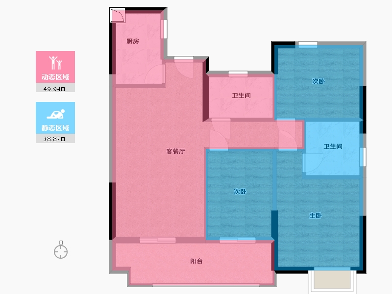 江西省-南昌市-富力银禧悦城-80.00-户型库-动静分区