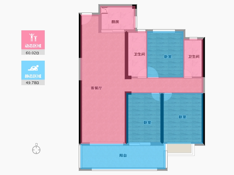 福建省-莆田市-世茂国风湄洲-97.99-户型库-动静分区