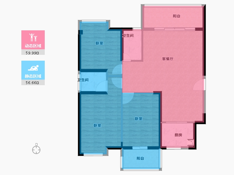 福建省-龙岩市-建发津湖印-105.00-户型库-动静分区