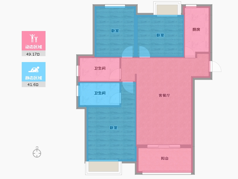 福建省-福州市-马尾正荣财富中心-82.01-户型库-动静分区