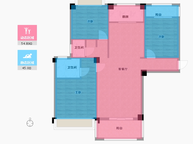 江西省-九江市-新西兰水果小镇-90.09-户型库-动静分区