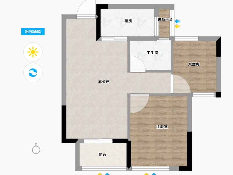 福建省-龙岩市-紫金山体育公园-59.00-户型库-采光通风