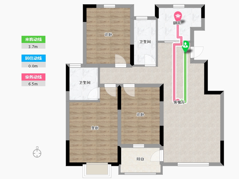 江西省-南昌市-中煤凯旋湾-97.00-户型库-动静线